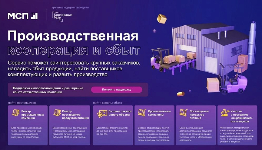 Корпорация МСП предоставляет доступ к заказам крупнейших компаний России и зарубежья