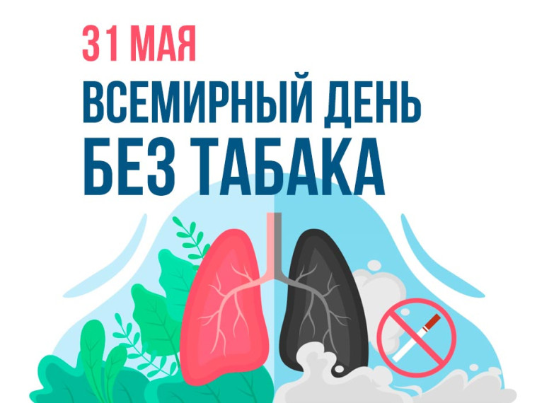 Всемирный день без табака 2025 ежегодно отмечается в последний день весны, 31 мая. 