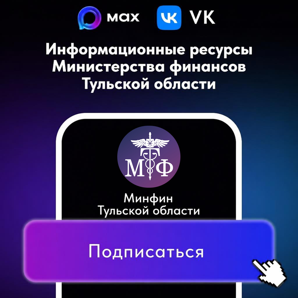 В сети «Интернет» функционируют официальные интернет-ресурсы министерства финансов Тульской области