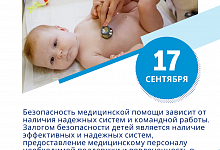 Неделя безопасности пациента и популяризации центров здоровья в честь Всемирного дня безопасности пациента 17 сентября