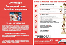 Неделя борьбы с инсультом (в честь Всемирного дня борьбы с инсультом 29 октября) с 27 октября  по 2 ноября 2025 года